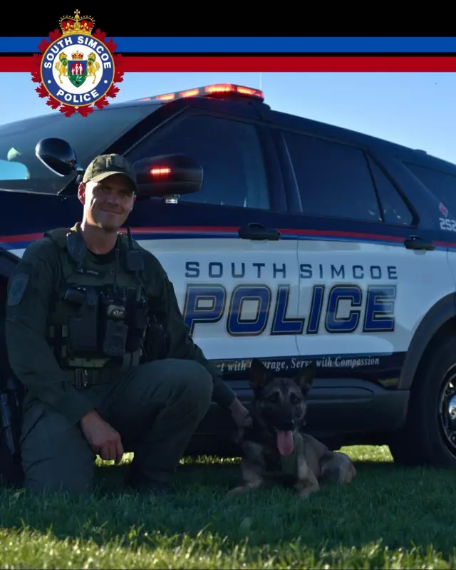 South Simcoe Police Welcome Four-Legged Recruit Nash to the Force