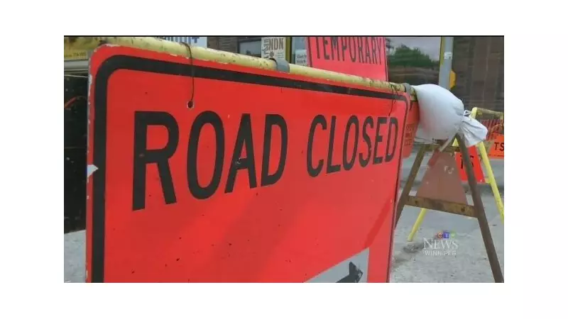 St. James Bridge Northbound Lane Closure in Winnipeg for Sunday Maintenance