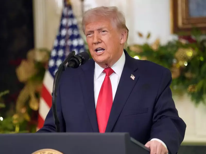 Trump Touts Economic Vision, Takes Aim at Biden in Year-End Address