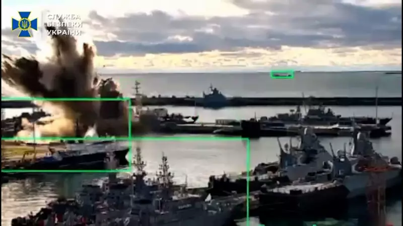 Ukraine Strikes Russian Submarine in Black Sea Port with Underwater Drones