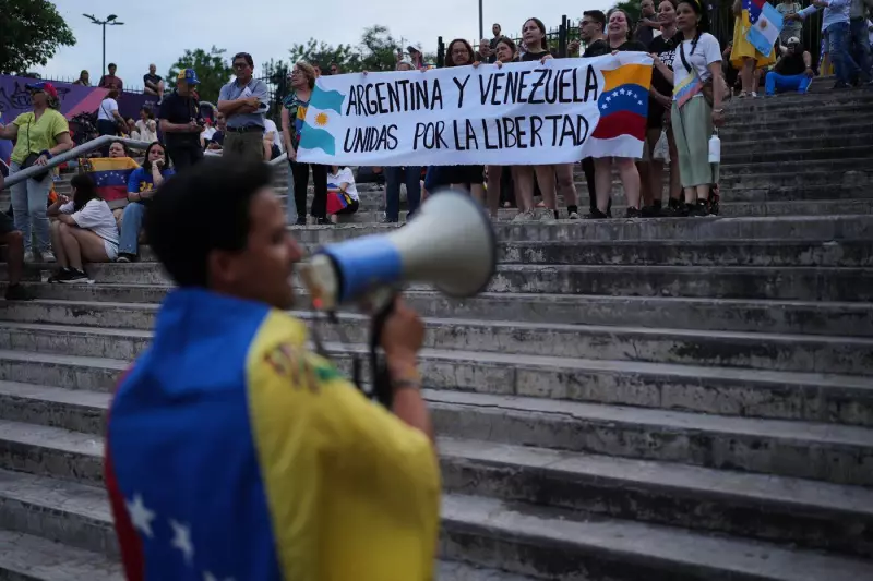 Venezuelan Opposition Supporters March Worldwide as Machado Receives Nobel