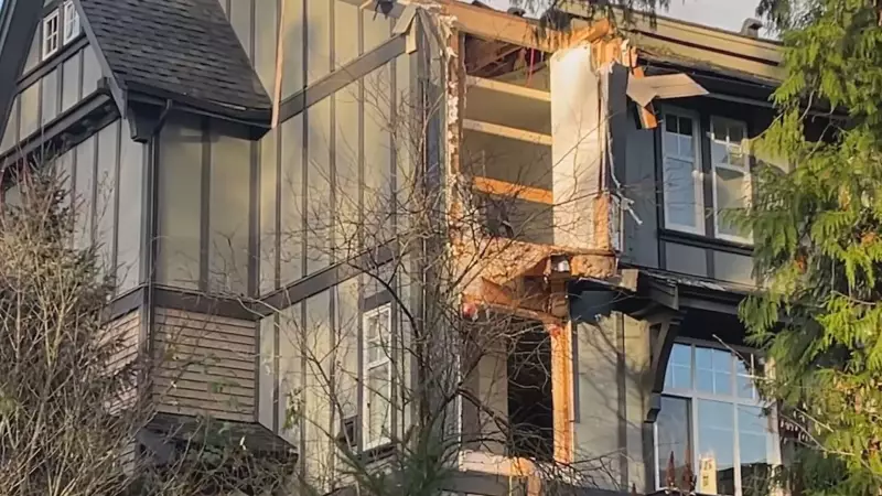 Windstorm Topples Tree, Smashes Children's Bedroom Window in B.C. Townhouse