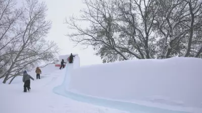 Fort Saskatchewan's 115-Foot Ice Slide Delivers Winter Joy for Kids