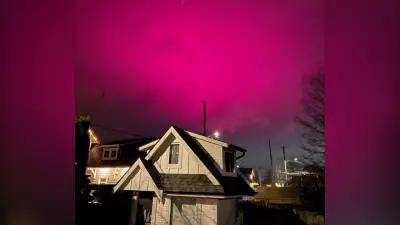 Purple Haze Over Delta, B.C. Sky Sparks Awe and Investigation