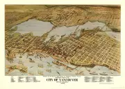 1898: A Rare Colored Bird's-Eye View of Early Vancouver Revealed