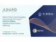 Aduro Clean Technologies Prices US$20 Million Public Offering