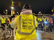 Cyclists Protest Guelph's Seasonal Bike Lane Closures in Chilly Ride