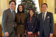 Justin Trudeau and Katy Perry Dine with Former Japanese PM in Tokyo