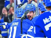 Matthews, Knies Lead Wild 7-5 Leafs Victory Over Senators in Atlantic Division Clash