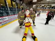 Memramcook Firefighters Host Christmas Eve Skate at Local Rink
