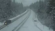 Snowfall Warning Issued for Sea to Sky Highway Near Whistler on Christmas Eve