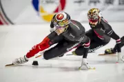 William Dandjinou Leads Canada's Short Track Speedskating Team for 2026 Olympics