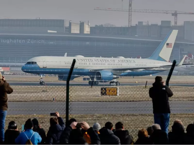 Air Force One Electrical Issue Delays Trump's Arrival at World Economic Forum in Switzerland