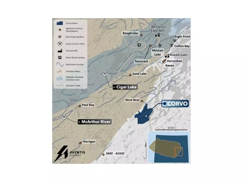 Aventis Energy Advances Corvo Uranium Project with Drill Program & Survey