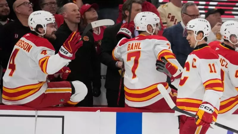 Backlund and Sharangovich Power Flames to 3-1 Victory Over Blackhawks