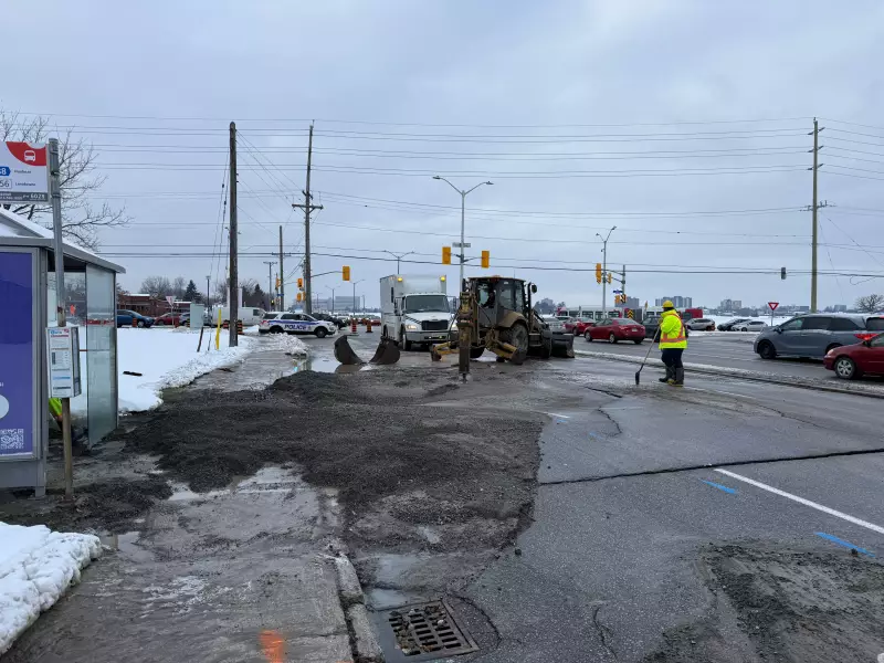 Baseline Road Water Main Break: Repairs Extend Beyond Tuesday in Ottawa