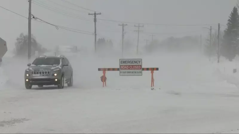Blowing Snow Creates Hazardous Road Conditions Across Central Ontario