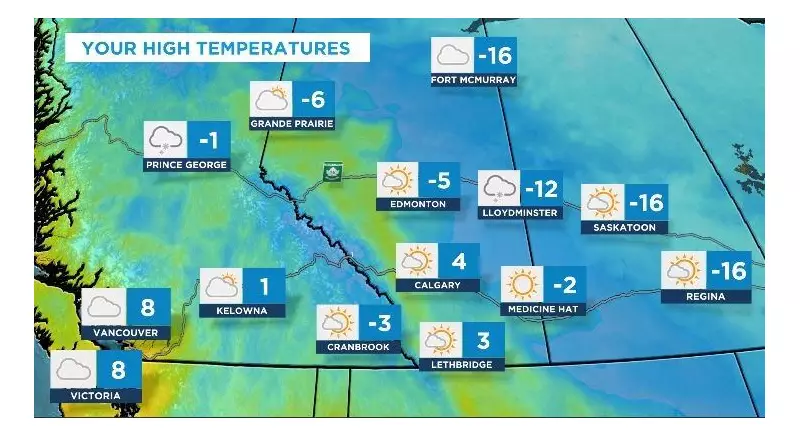 Calgary Braces for Slippery Roads as Rapid Thaw Brings Temperatures Above Freezing