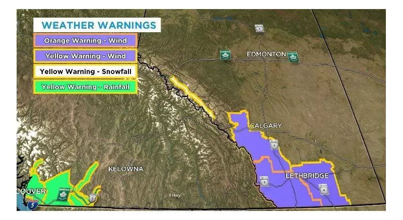 Calgary Faces Powerful Wind Gusts Up to 120 km/h, Prompting Warnings