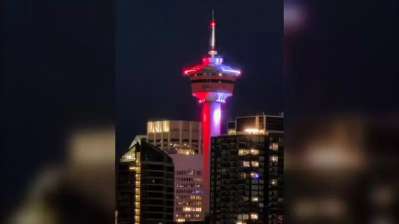 Calgary Tower Lights Up for 50 Years of Crime Stoppers Success