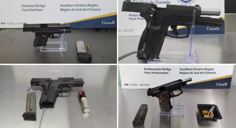 Canada Border Services Seizes Guns and Ammunition at Ambassador Bridge