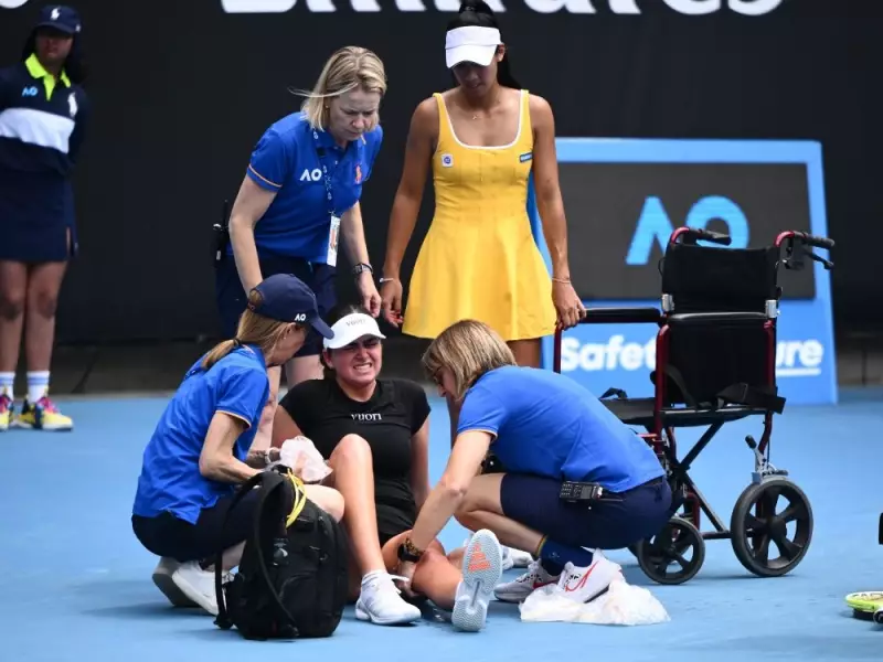 Canadian Tennis Star Stakusic Exits Australian Open in Wheelchair Amid Extreme Heat