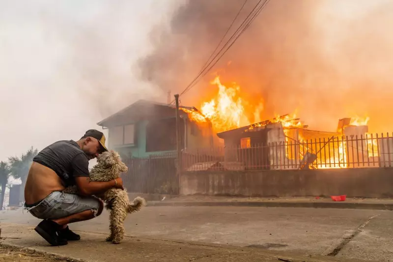 Chile Wildfires Kill 18, Force Thousands to Flee as Fires Rage
