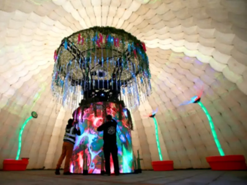 Chinook Blast Illuminates Calgary with Massive Winter Art Installations