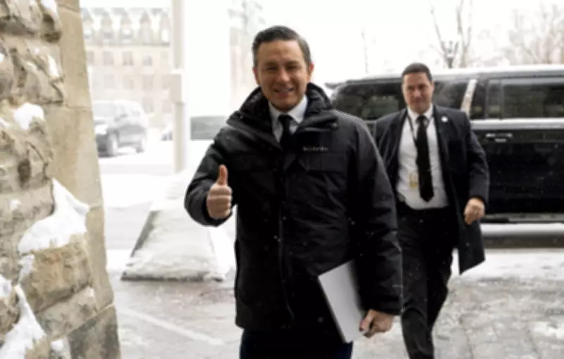 Conservative Supporters Rally in Calgary Ahead of Poilievre Leadership Vote