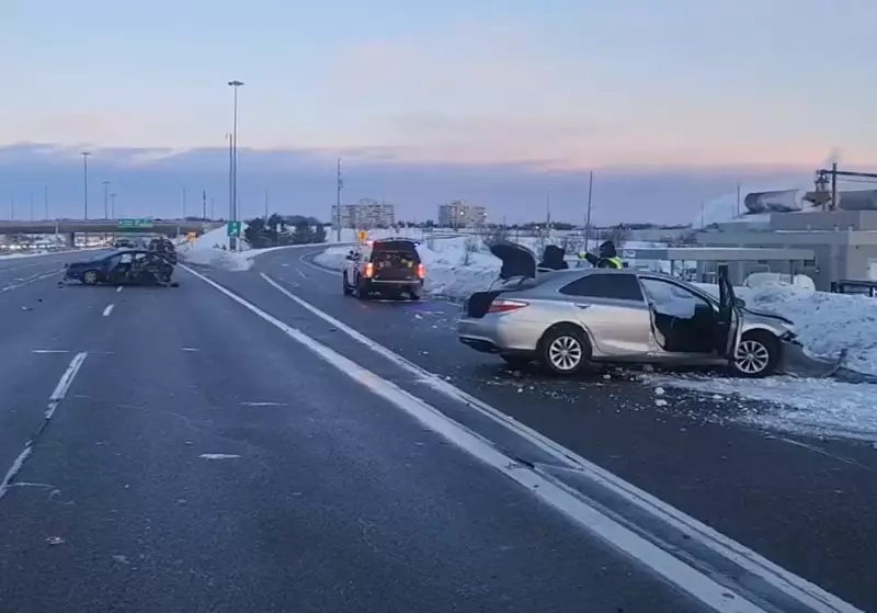 Critical Crash on Highway 410 in Brampton Leaves Driver in Life-Threatening Condition