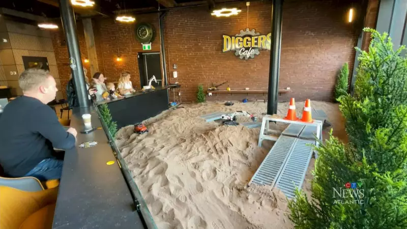 Digger's Café in Truro, N.S., Blends Coffee with a Sandbox Playground