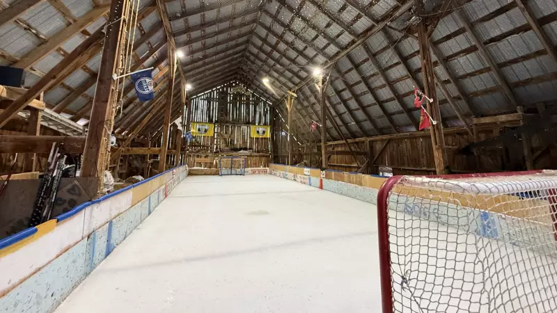 Eastern Ontario Man Builds Ice Rink in Second-Story Barn Loft