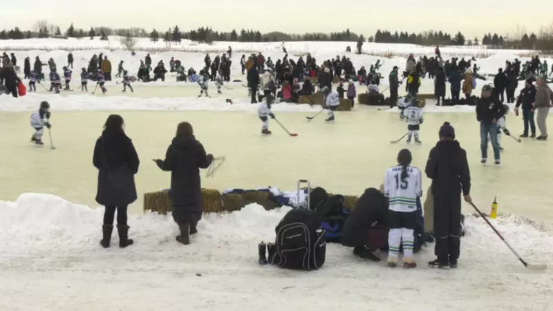 Edmonton Kids Revive Pond Hockey Heritage at Quikcard Tournament