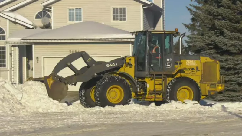 Edmonton Snow Clearing: 43% of Residential Roads Completed