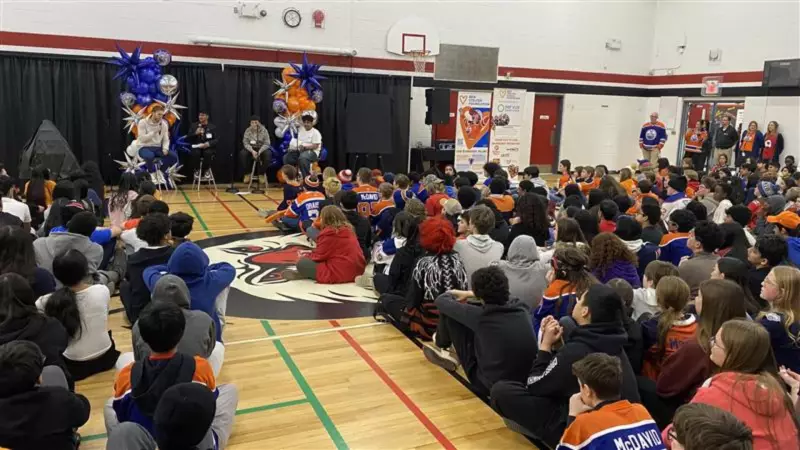 Edmonton Students Raise $285K for Ben Stelter Foundation with McDavid Visit