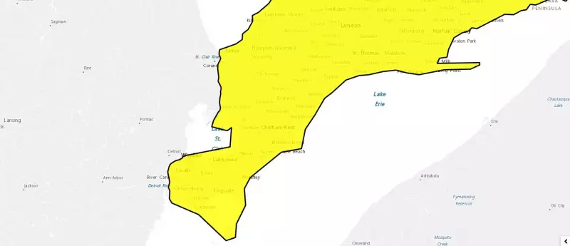 Environment Canada Issues Yellow Cold Warning for Windsor-Essex and Chatham-Kent