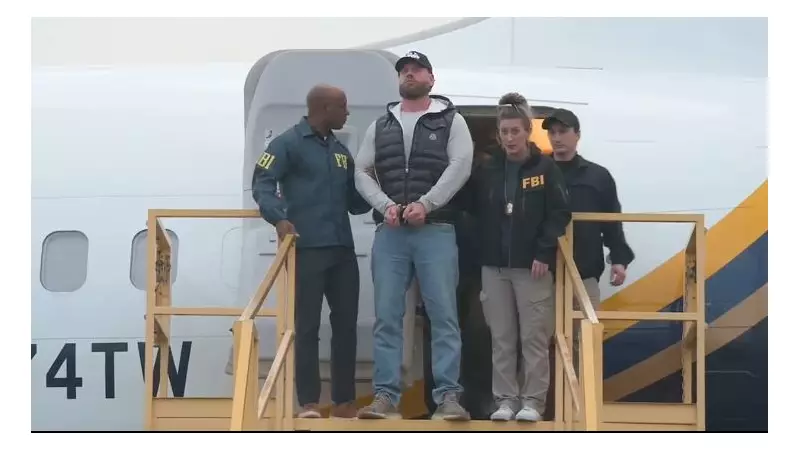 FBI Releases Footage of Arrested Canadian Ex-Olympian Ryan Wedding Escorted Off Plane