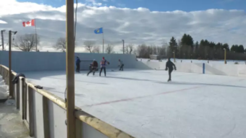 Fort Saskatchewan Family Hosts Stollery Hockey Fundraiser on Backyard Ice Rink