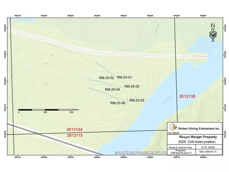 Globex Mining Reports High-Grade Gold Intercepts at Rouyn-Merger Property in Quebec