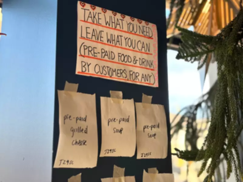 Guelph Café's 'Pay It Forward' Wall Spreads Kindness Through Community