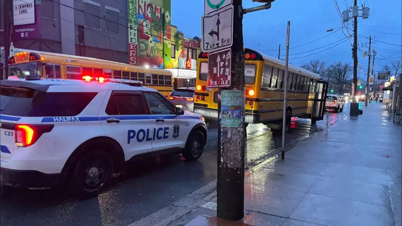 Halifax School Bus Driver Ticketed After Pedestrian Collision on Quinpool Road