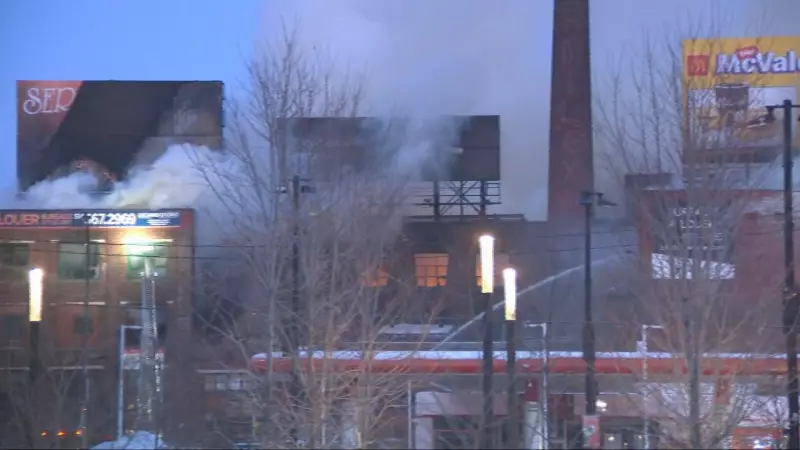 Historic Familex Factory Fire in Montreal Forces Bridge Closure, Sparks Heritage Concerns