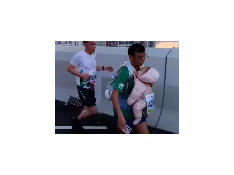 Hong Kong Marathon Runner Investigated for Child Abuse After Running with Baby