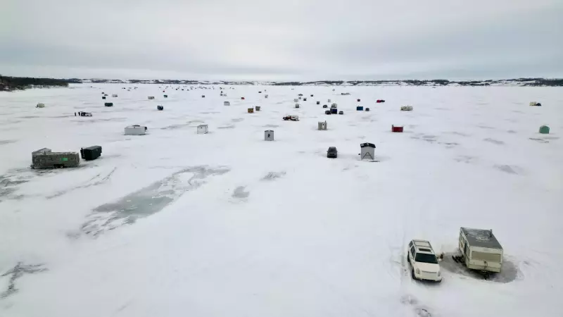 Ice Fishing Season Begins on Last Mountain Lake, Anglers Flock to Regina Beach