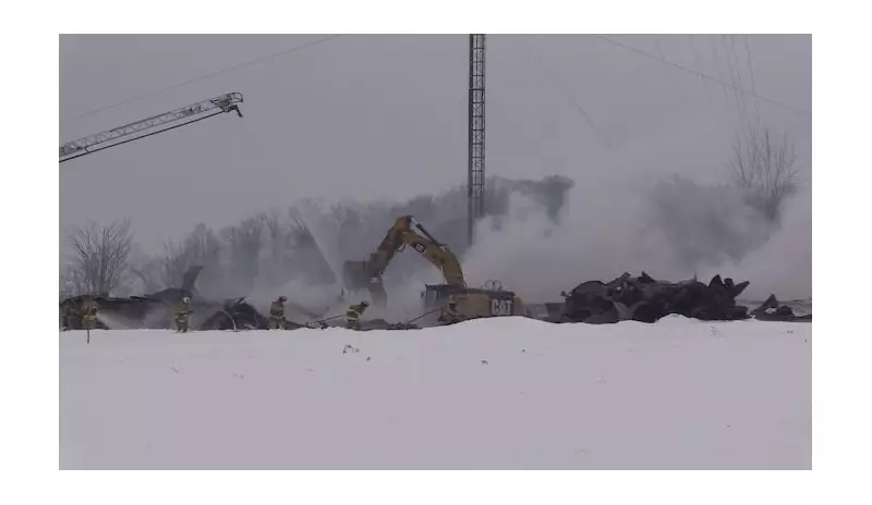 Large Rural Shed Near Blyth Destroyed by Fire on January 21, 2026