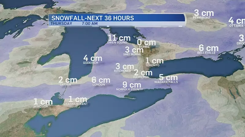 London's Snowfall Warning Lifted, But Flurries and Blowing Snow Continue