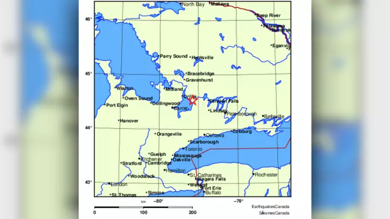 Magnitude 3.7 Earthquake Strikes Near Orillia, Ontario, Prompting Local Reactions