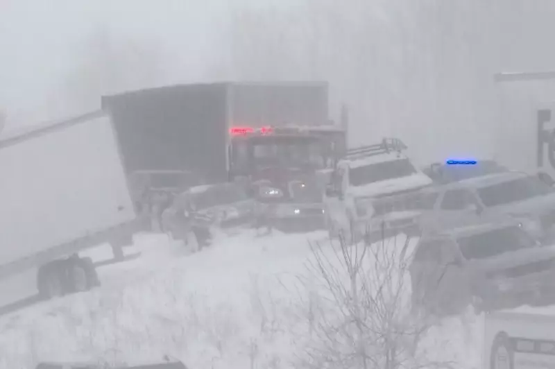 Massive 100-Vehicle Pileup in Michigan as Winter Storm Pounds U.S. and Canada