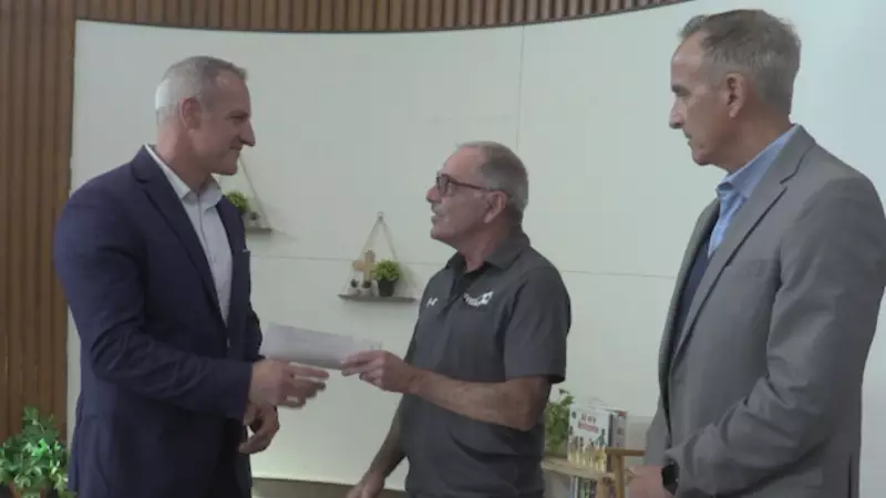 Middlesex Masters Soccer League Donates $2,500 to London School Nutrition Program