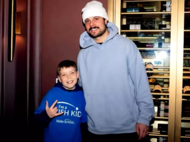 Milton Boy with Cystic Fibrosis Meets Maple Leafs Captain Auston Matthews Through Make-A-Wish